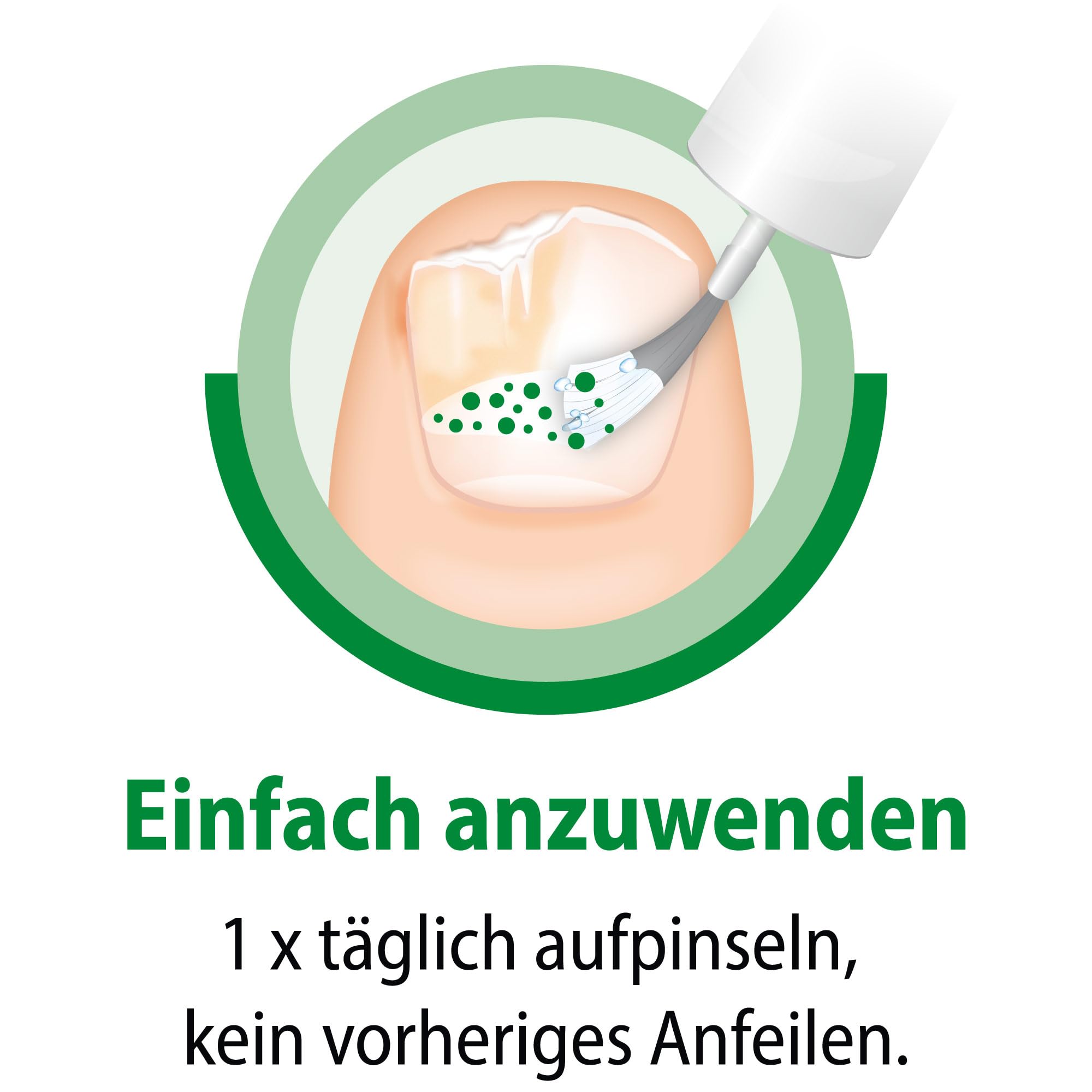 Ciclopoli gegen Nagelpilz, Anti-Pilz-Nagellack, Applikationshilfe, 6.6 ml