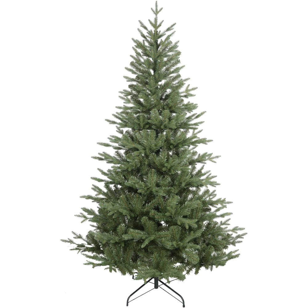 Loops 7Ft 210Cm Artifical Hinged Christmas Tree - 49 Inch Wide Realistic Xmas Tree
