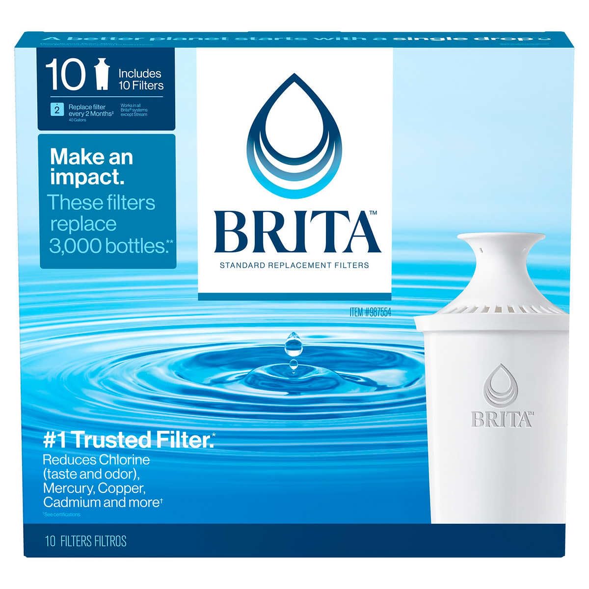 Brita 42609 filtry zamienne do dzbanka, 10-pak