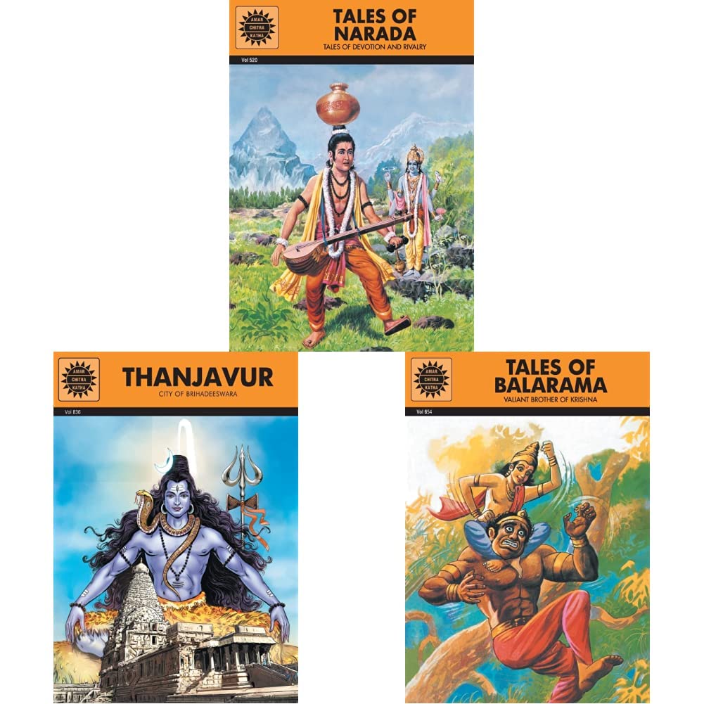 Tales of Narada (Amar Chitra Katha)+Tales of Balarama (Amar Chitra Katha)+Thanjavur (Amar Chitra Katha)(Set of 3books)