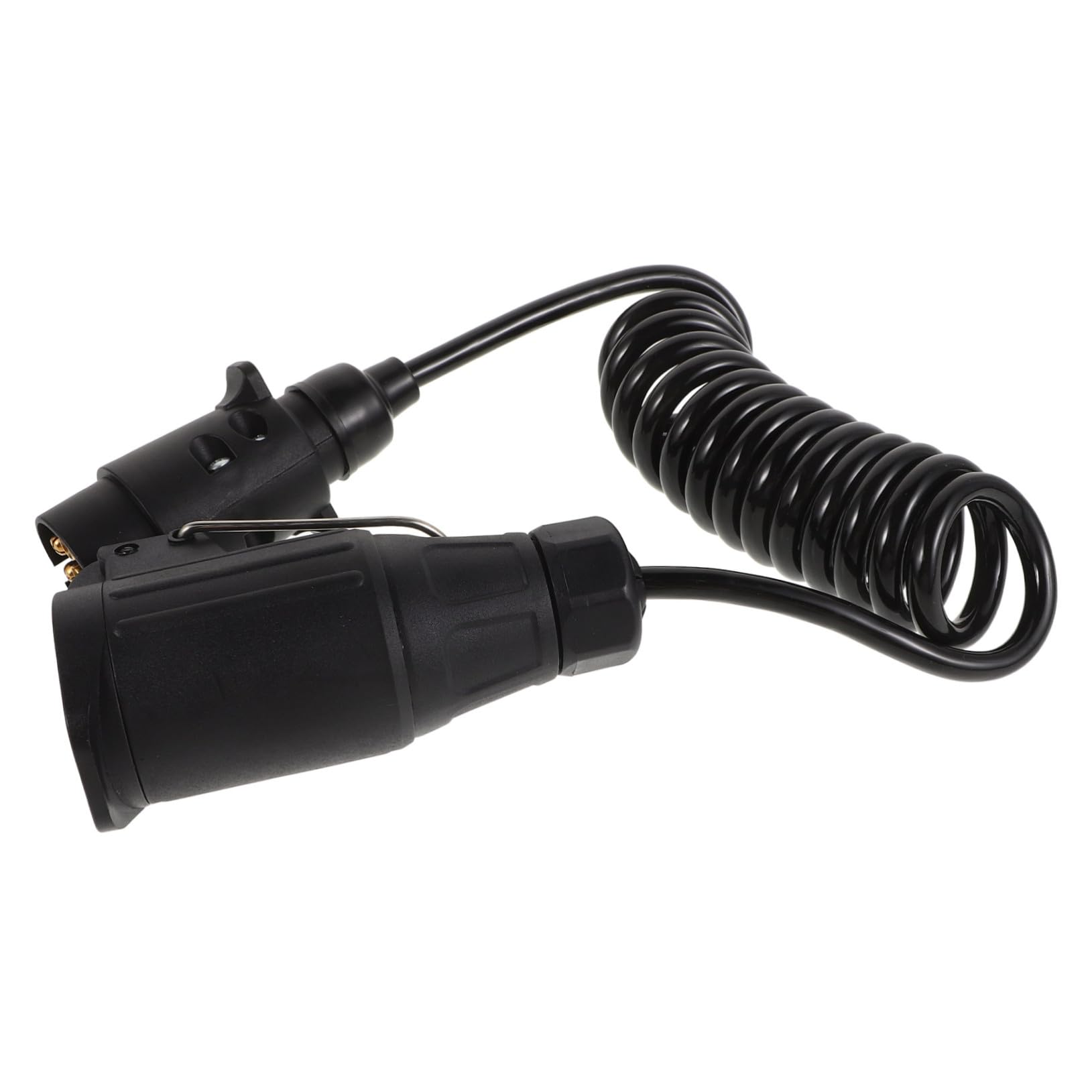 Alipis Poliger Anhängerstecker Polige Steckdose Spiralkabel Verlängerungskabel für Wohnwagen und Bootsanhänger Robustes Kabelbaum Adapter Tangle Resistent Kompatibel mit Wohnmobil und
