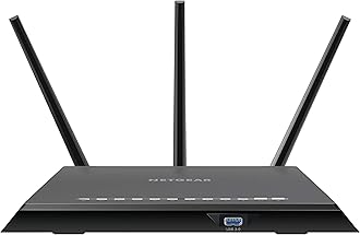 Netgear R7000-100NAR Dual-Band (2.4 GHz / 5 GHz) Gigabit Ethernet Black Wireless Router (Renewed)