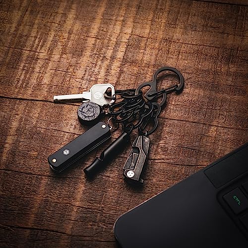 KeyUnity Stainless Steel Quick-Release Carabiner Organizer