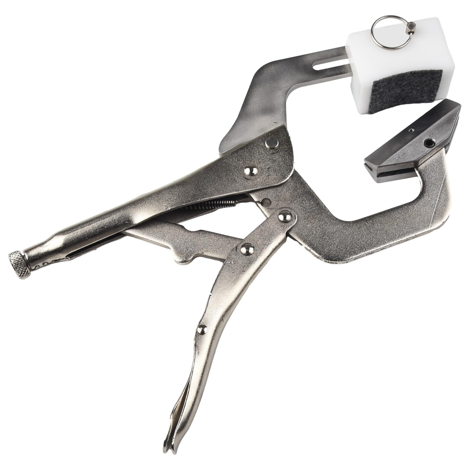 Strumento portatile con 9 inserti per raggio, per liutaio, regolabile, in acciaio, con supporto per il collo, per basso, ukulele, mandolino, banjo, fret con 9 inserti per raggio
