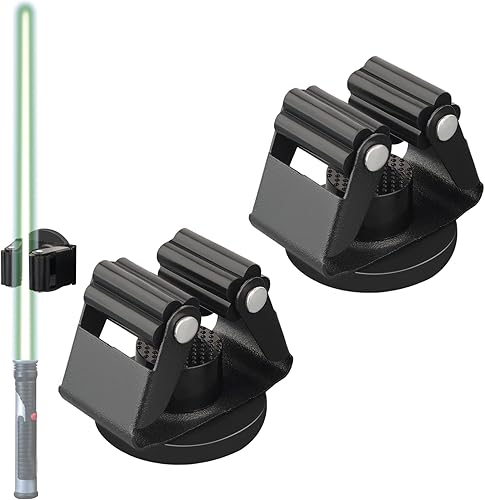 MUTUACTOR Paquete de 2 soportes de pared para sable de luz D1.69, soporte magnético para sable de luz Darth Revan, sable de luz Galaxys Edge, sable