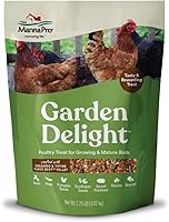 Manna Pro Garden Delight Chicken Treat - 15% Vegetarian Protein Dried Veggies & Herbs for Chickens Ducks Poultry 2.25 lb