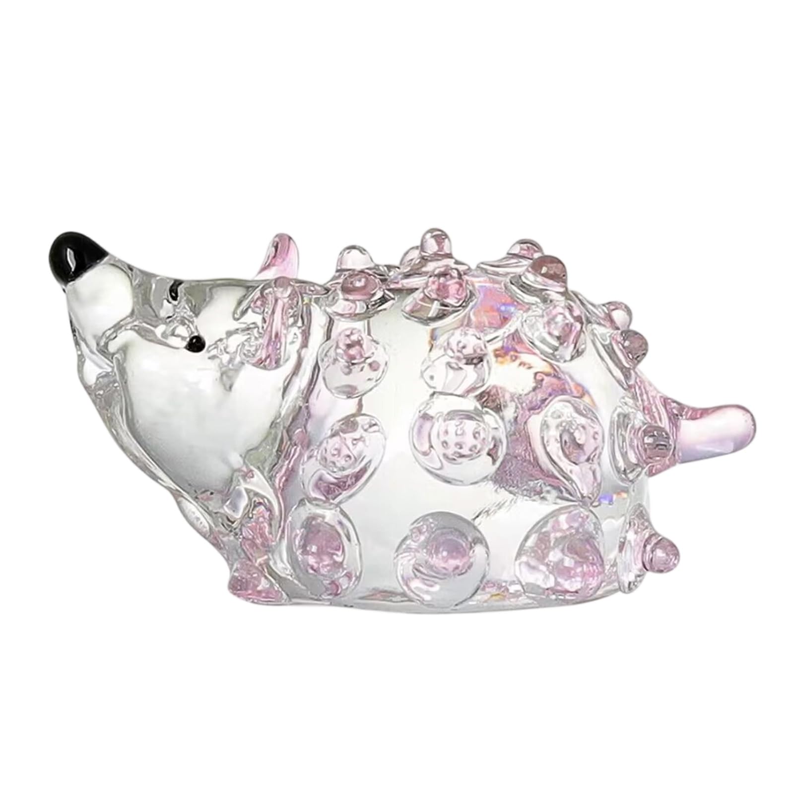 Crystal Animal Statue Beautiful Glass Animal Sculpture Wonderful Tabletop Decoration Accessories Tiny Spiny Decoration