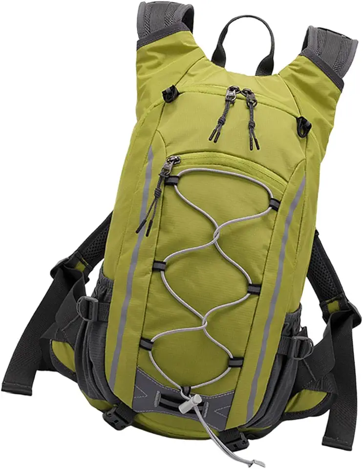 Mochila de Caminhada 20L, Tecido de Poliéster Versátil, Vários Compartimentos, para Corrida de Trilha E Ciclismo, a Rasgos