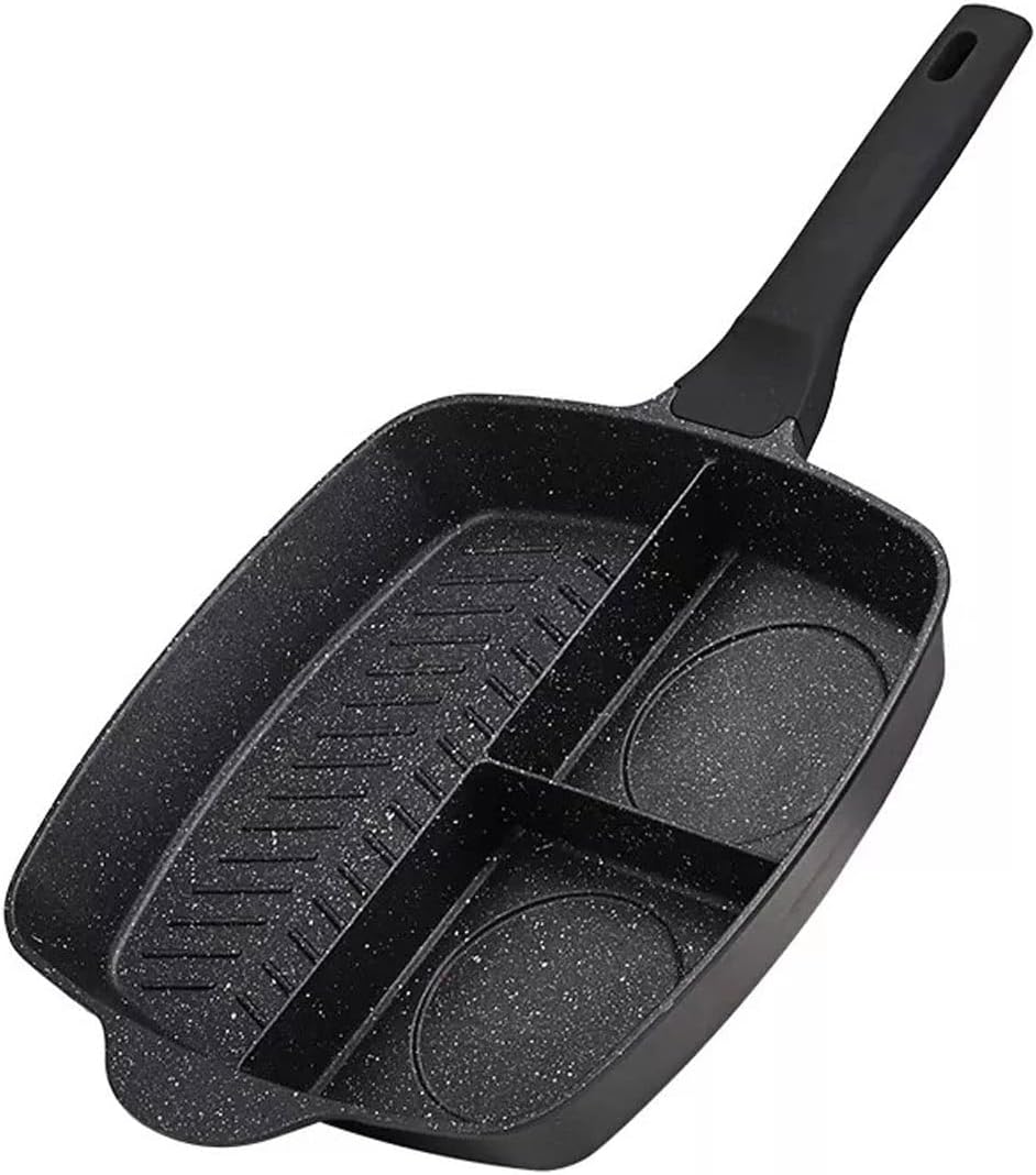 Saucepan 3-in-1 Frying Pan Crepe Maker Thickened Omelet Pan Non-Stick Egg Steak Ham Pancake Tamagoyaki Kitchen Cooking Breakfast Maker