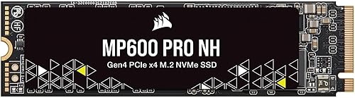 Corsair MP600 PRO NH 4TB PCIe Gen4 x4 NVMe M2 SSD  TLC NAND de alta densidad  M2 2280  Compatible con almacenamiento directo hasta 7000 MBseg sin