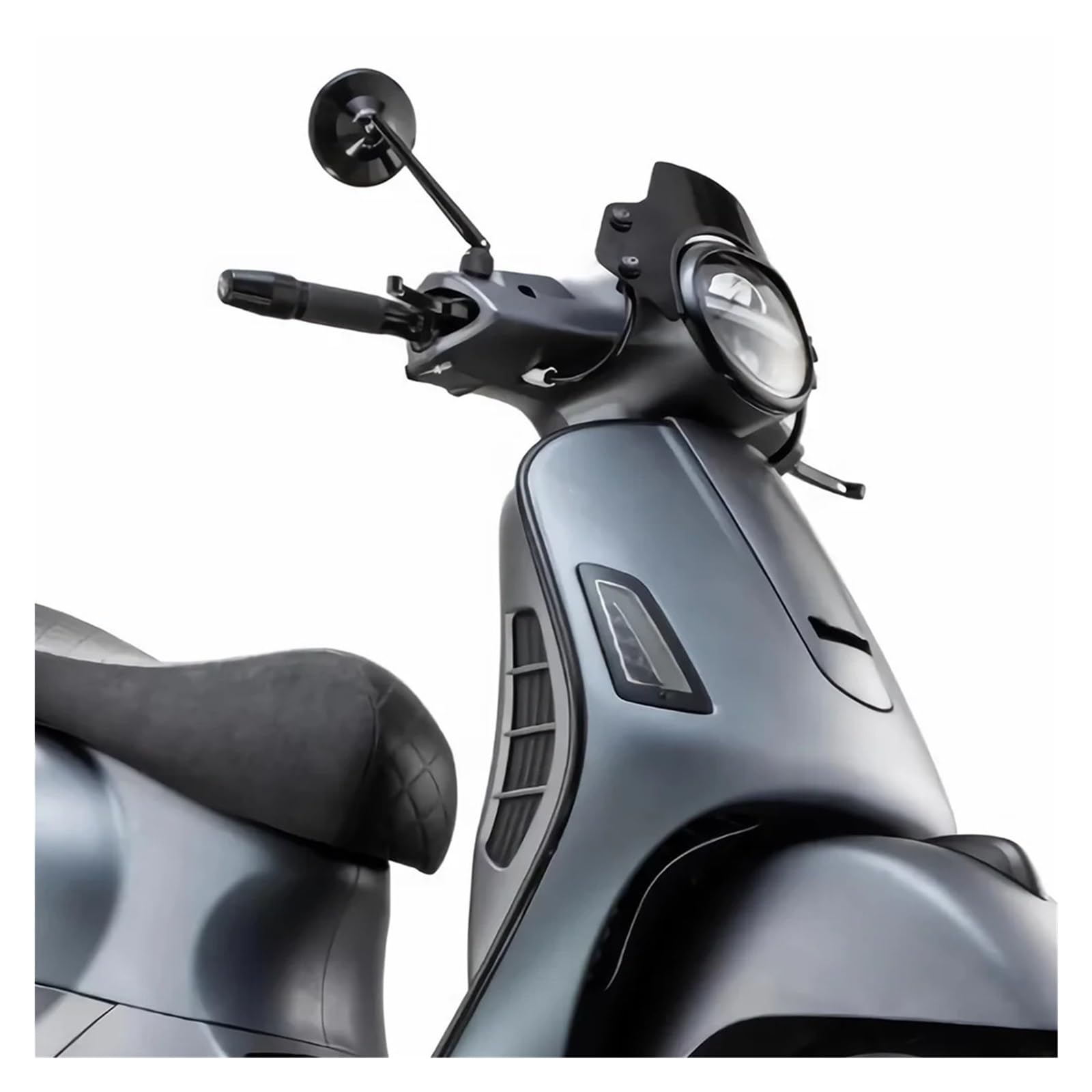Przednia szyba motocyklowa Osłona Przednia Motocykla Pasująca Do Vespa GTS300, Pasuje Do GTS Super 125-300cc, Przednia Szyba GTS 300 GTS 125 GTS SUPER powietrzadeflektor(Translucent Black)