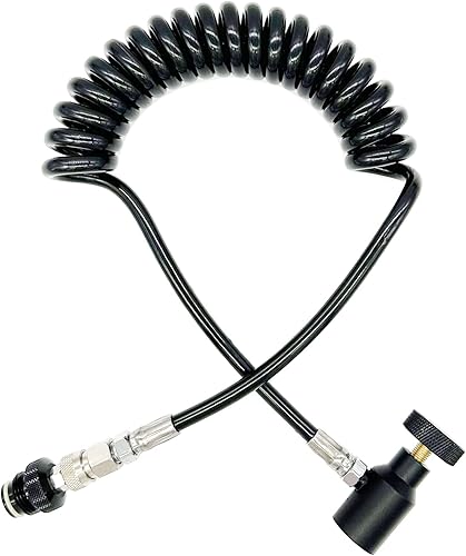 Miniatura 5 de Línea remota de aire comprimido de CO2 de alta presión para paintball (ajuste universal para todos los marcadores de paintball)