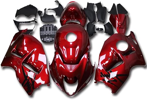 Carenado completo rojo brillante para Suzuki 1997-2007 GSXR 1300 Hayabusa Gen1 inyección ABS plásticos posventa carrocería kit de carrocería 1998