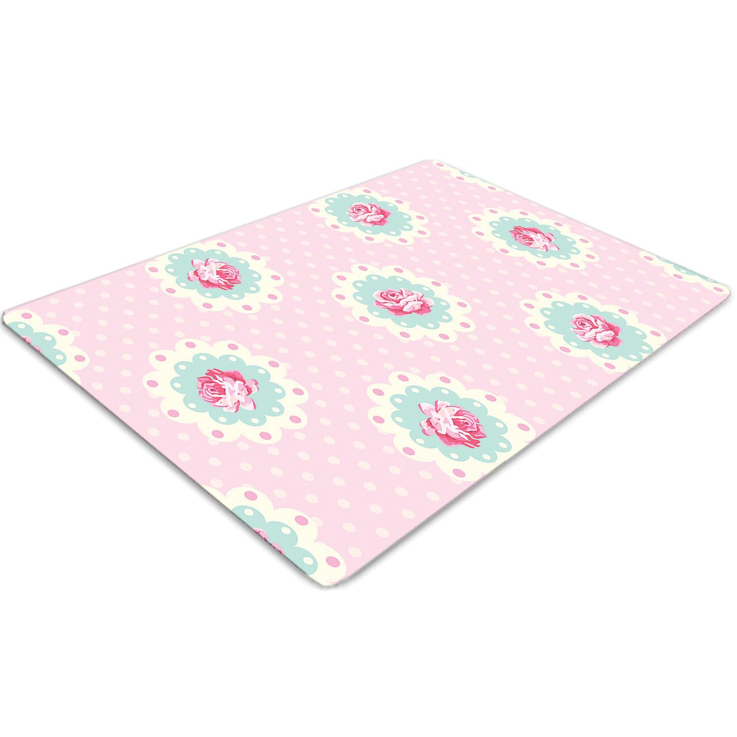 Tapis pour protection sol anti-rayure 100x70 cm imperméable PVC contre l'usure des roulettes