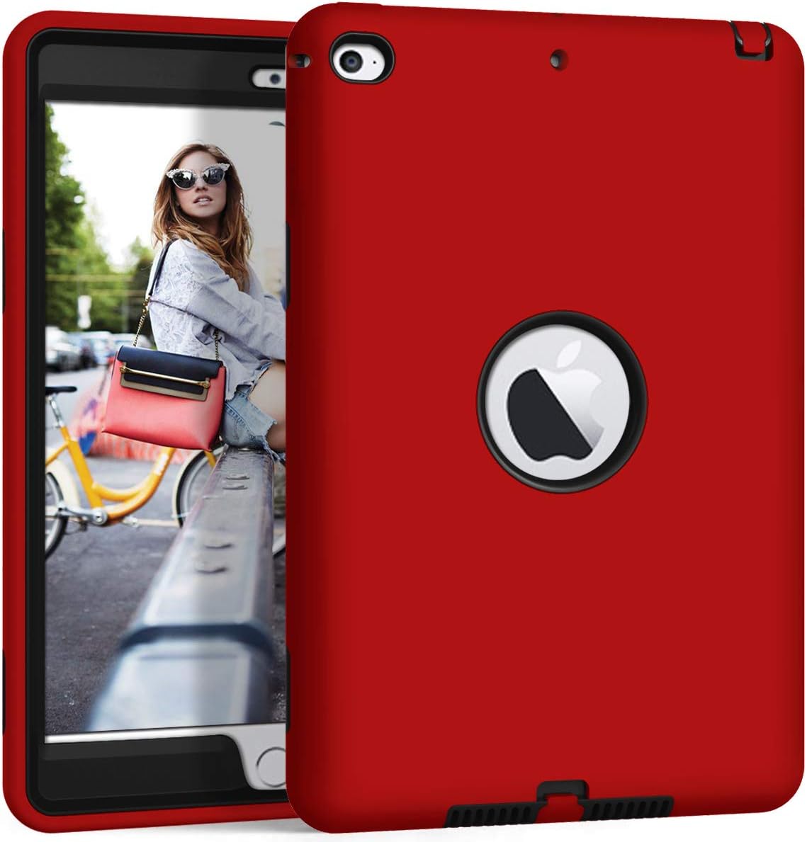 iPad Mini 5 Case/iPad Mini 4 Case - Sevrok [ Minimalist-Series ] Slim Shockproof Defender Hard Shell+Silicone Exterior Hybrid Protective Armor Cover for Apple iPad Min 5th Gen/iPad 4th Gen