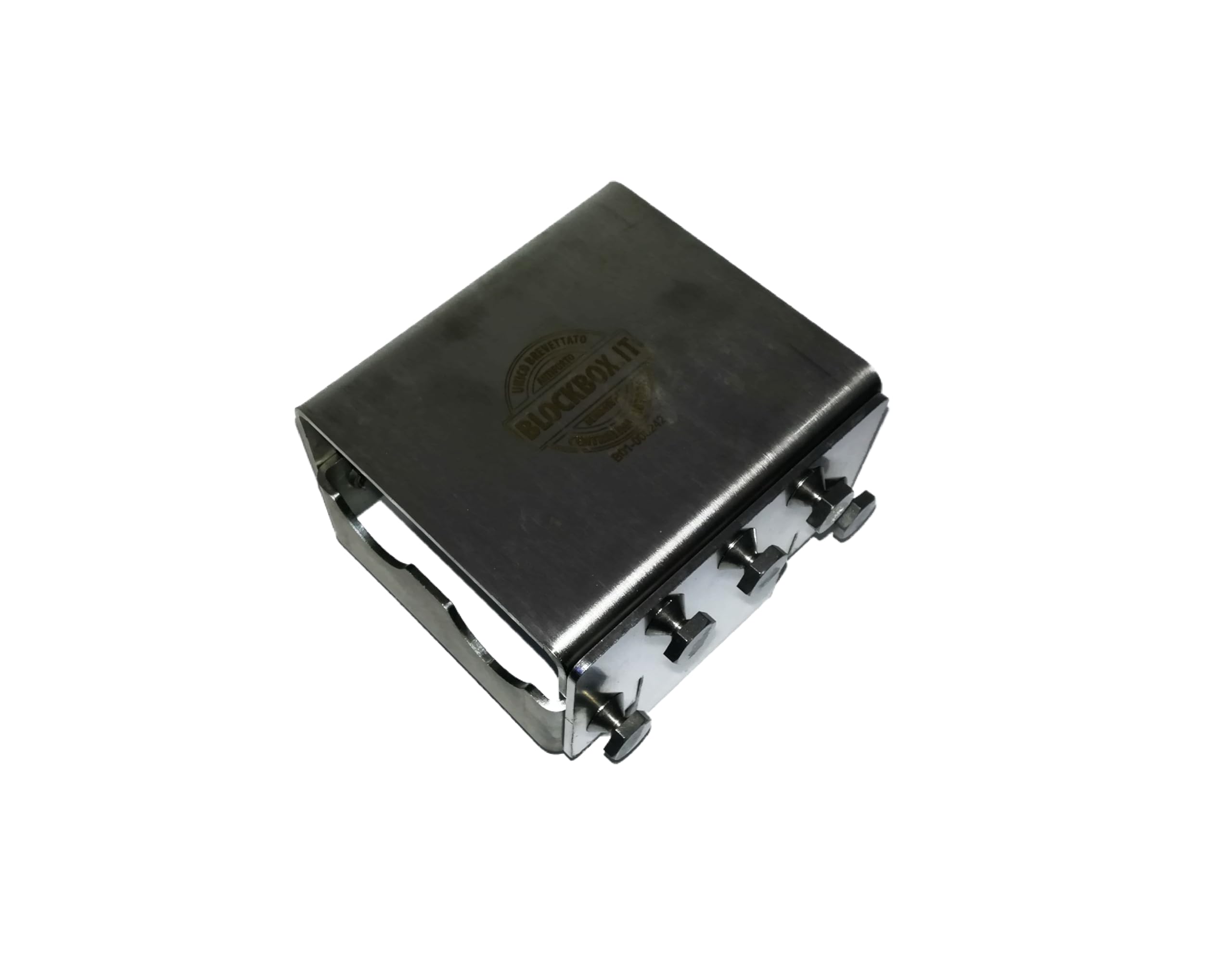 Blindatura corazzata per centralina Motore - Modello B01 2,5 millimetri rinforzato - Protezione Auto - Block Box Antifurto (Specifico per FIAT con centraline sulla testata)
