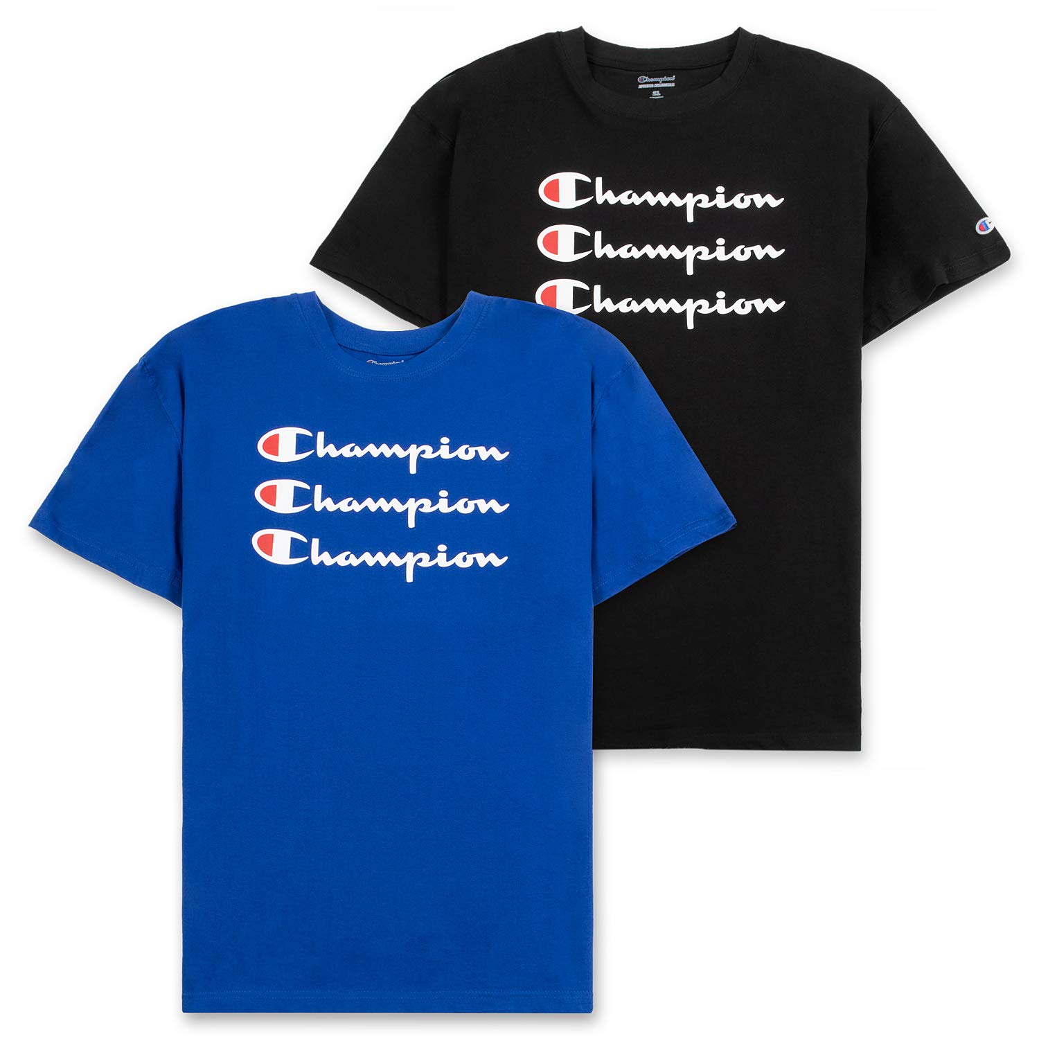 Champion Big and Tall T Shirts for Men – 2 Pack Graphic Mens Big and Tall Tees