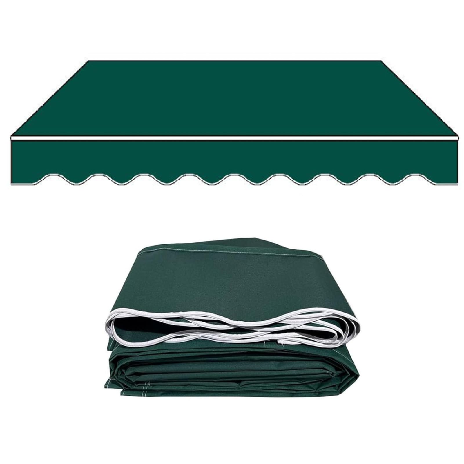 Housse De Protection étanche Pour Store Banne Ou Auvent De Terrasse - Tissu Oxford 210D, Taille 2,5m, Argentée