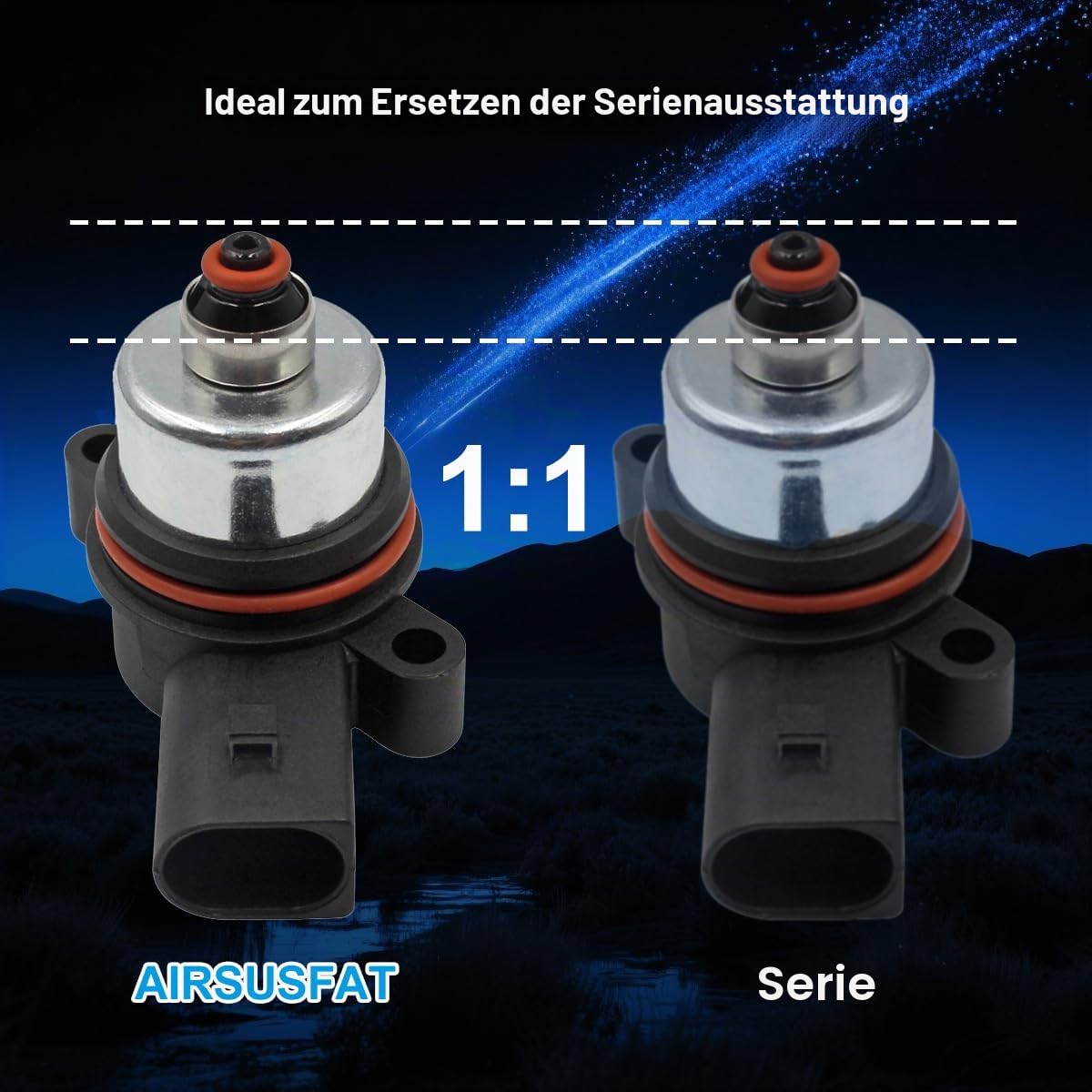 Magnetventil Luftfederung Fahrwerk Kompressor für BMW 5er GT F07 / Touring F11/F11N (2014–2017) & 7er F01/F02/F04 – Ersatz 37206789450 / 37206784137