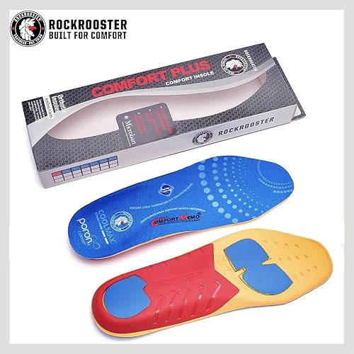 Miniatura 6 de Plantilla de repuesto antifatiga con soporte de arco para mujeres y hombres, plantillas de ajuste de memoria, Azul_rc940