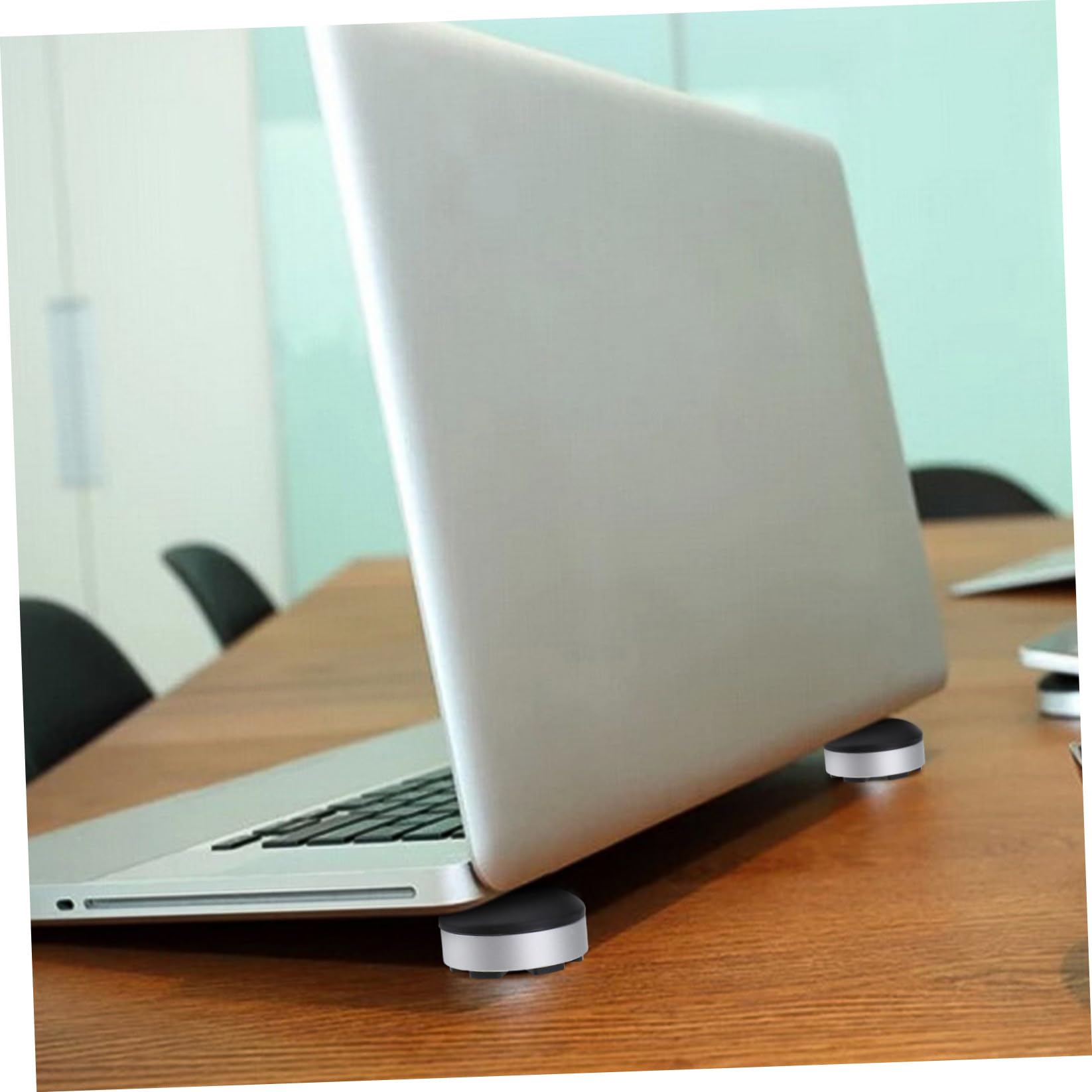 UKCOCO 3juegos Soporte Portátil para Laptop Base De Disipación De Calor Almohadilla Elevadora Ergonómica para Oficina Casa Negro