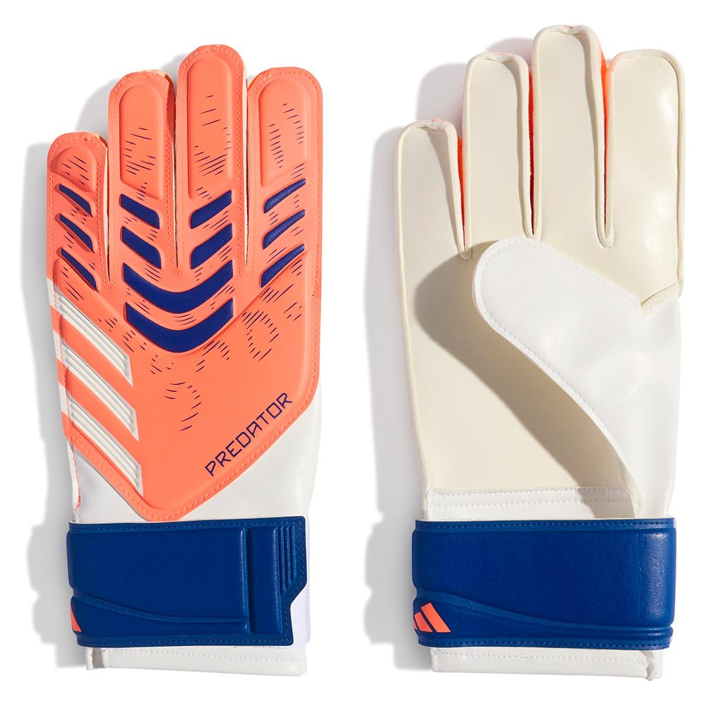 adidas Unisex Training Goalkeeper Gloves Juniors Orange/white 5