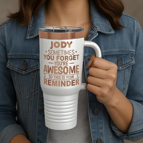 Miniatura 10 de Mama Bear, Don't Mess with a Mom - Vaso de 20 onzas con recubrimiento en polvo grabado con tapa, cumpleaños para mamá CM01