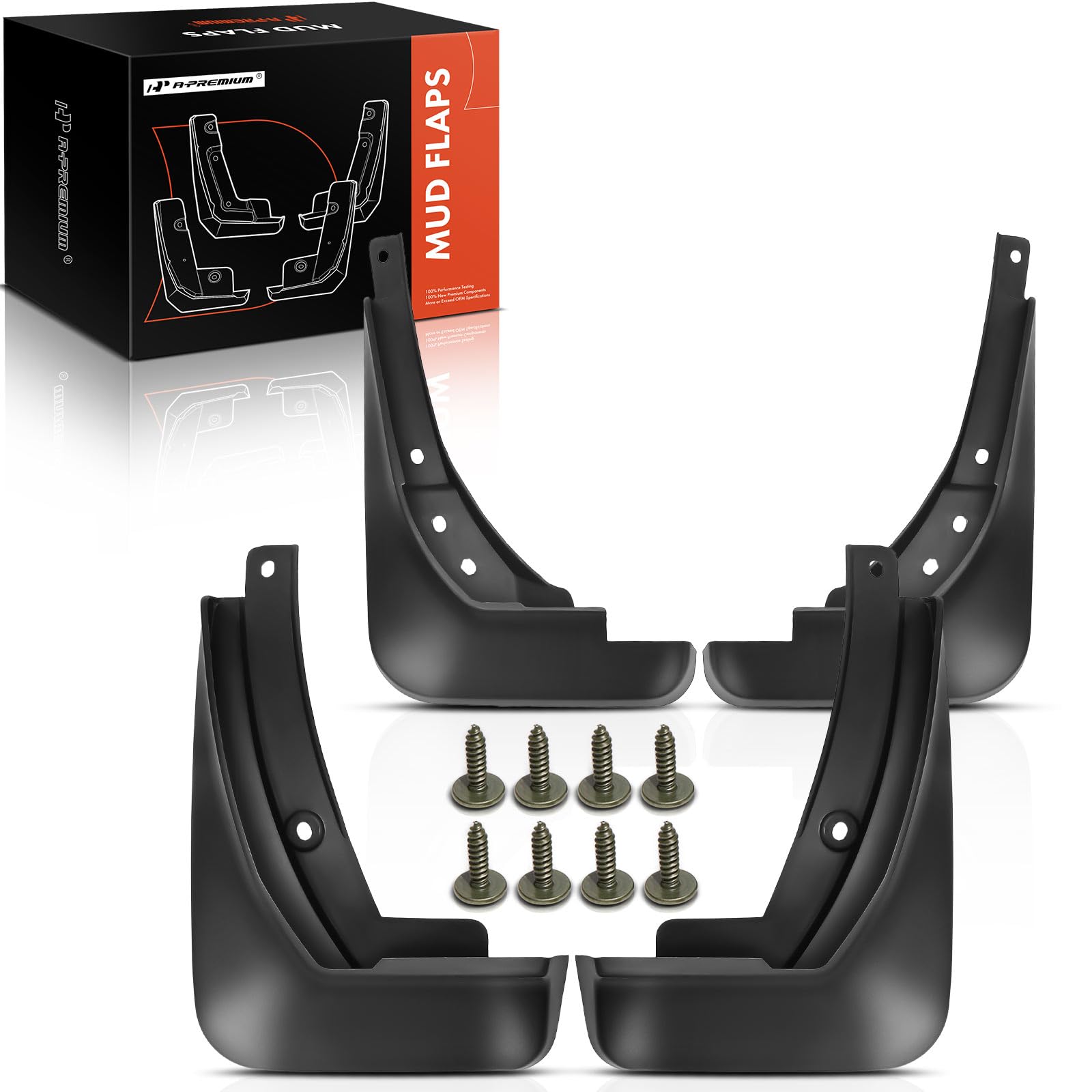 A-Premium 4PC Mud Flaps For Audi Q7 & SQ7 (2020-2021) - Front & Rear Splash Guards, Black, Direct Fit Installation - View #7