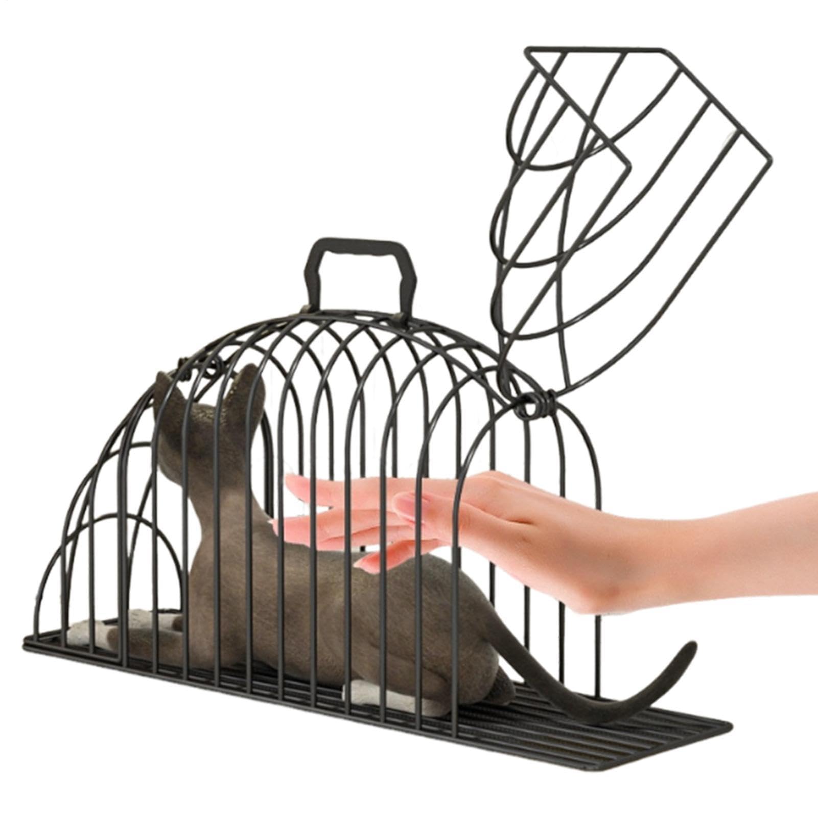 Cat Bath Bag - Iron Anti Scratch Non Slip,Cat Grooming Bag Pet Cage - for Kitten Small Animal Indoor Outdoor Travel Camping Home Bathroom Car Drying Cleaning Carry