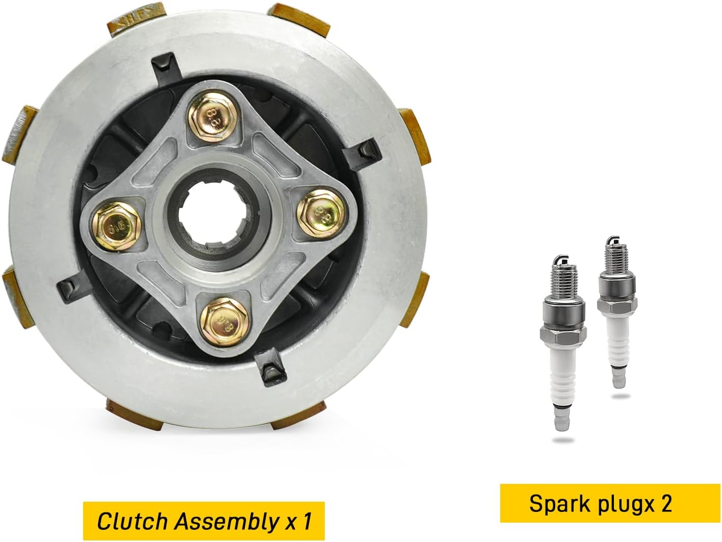 Clutch Kit & Frction Steel Plate for Honda Nighthawk 250 CB250 1991-2008 Rebel 250 CMX250 CMX250C 1985-2016 OEM# 22350-KR3-600 22121-KR3-601