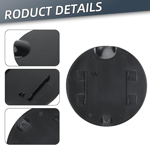 Miniatura 2 de 9L3Z-99405A26-AA Llenadora de combustible Tanque de puerta de gas Tapa de cubierta de gas negra para llenado de combustible para puerta de gas