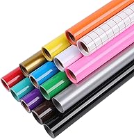 Vista 21 de HTVRONT Rollos de vinilo permanente azul – Vinilo adhesivo permanente de 12 pulgadas x 11 pies compatible con máquina de corte Cricut, Silhouette