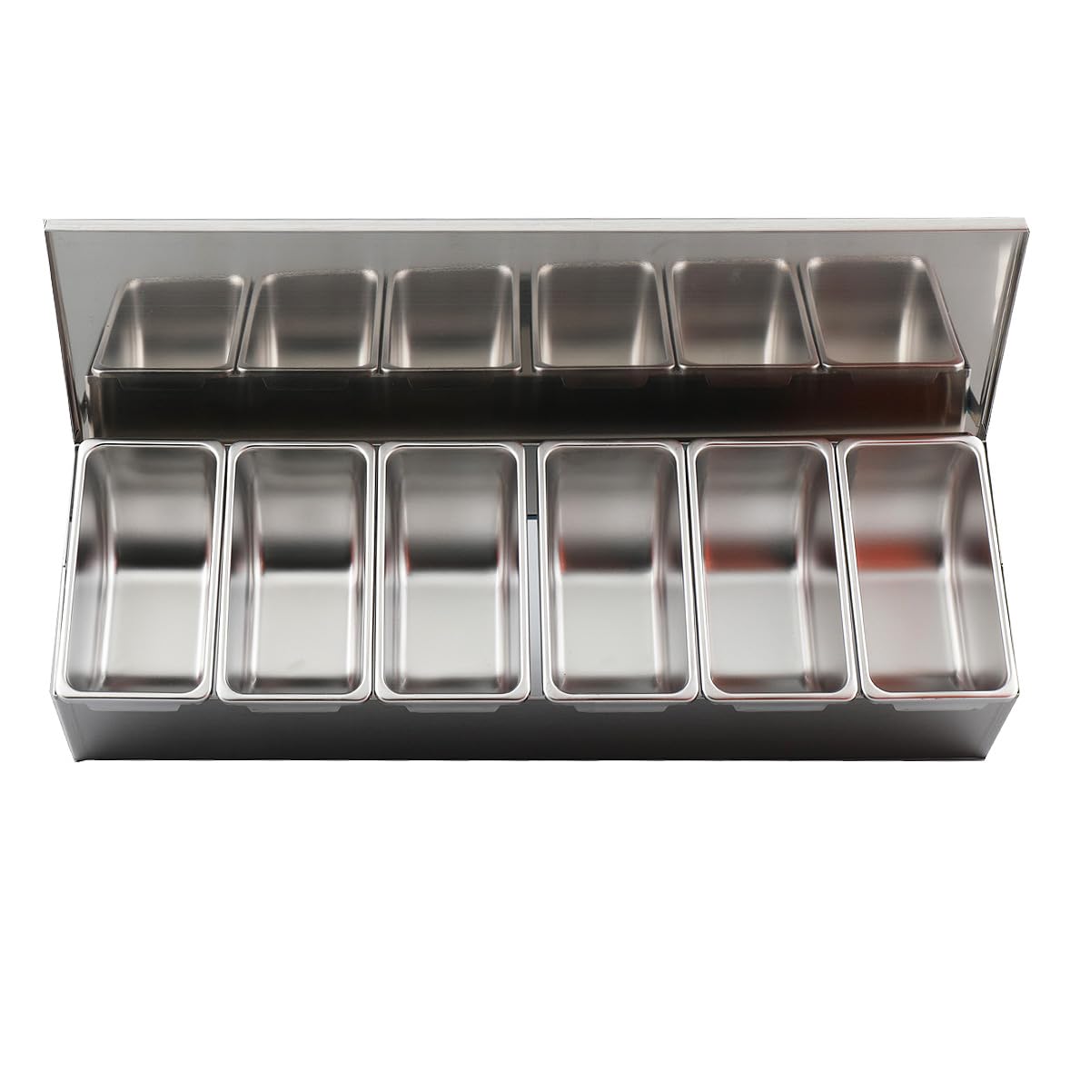 Assaisonnement Box Set, 6 Grilles, avec Couvercle et 6 Cuillère