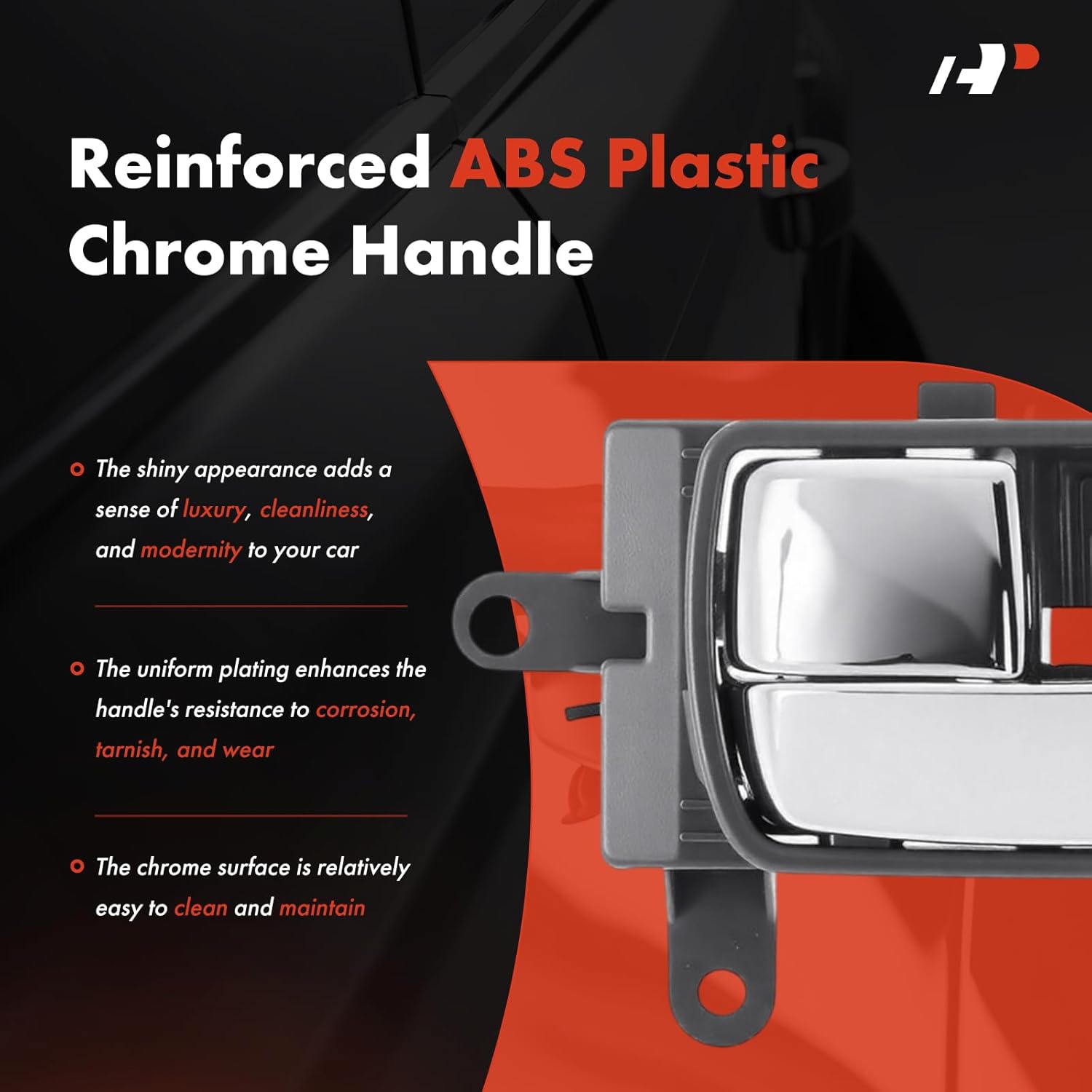 A-Premium Inside Interior Door Handles Compatible with Nissan Altima 2005-2006, Silver and Gray, 2-PC Set, Front Driver and Passenger Side