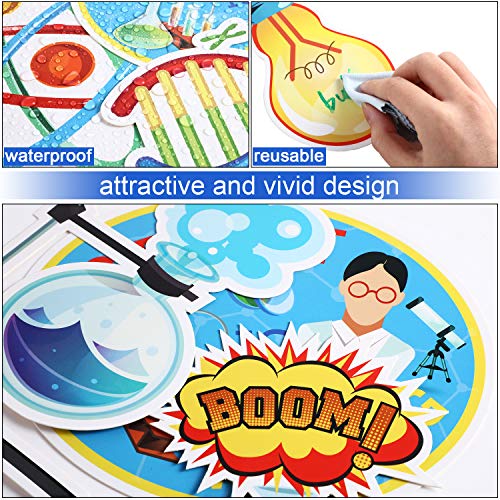 48 Pieces Science Bulletin Board Sets Laminated Science Cutouts Lab Cutouts Science-Theme Party Cutouts For Science Class School Classroom Bulletin Board Office Party Decoration Supplies, 8 Designs #TOP2