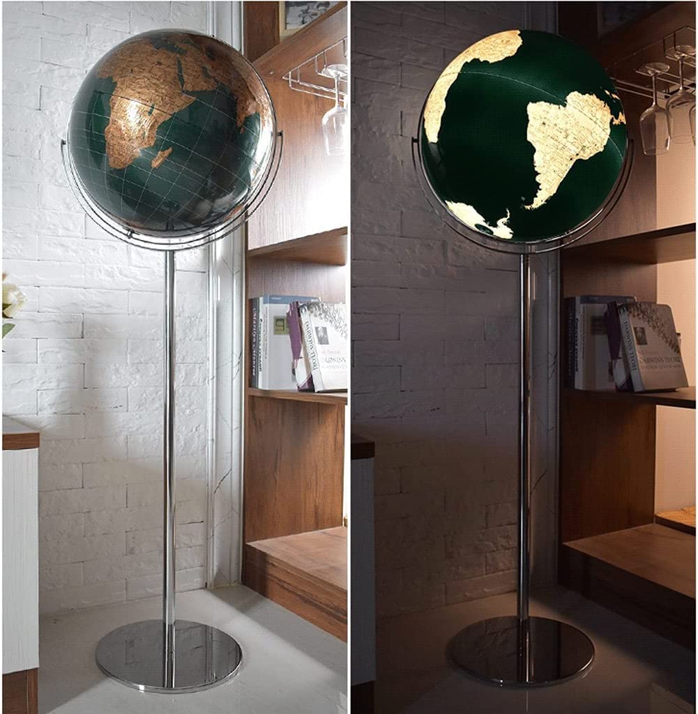 Globo terrestre, Decorazione for La Casa, Marcatura Di Testo Chiaro(E)
