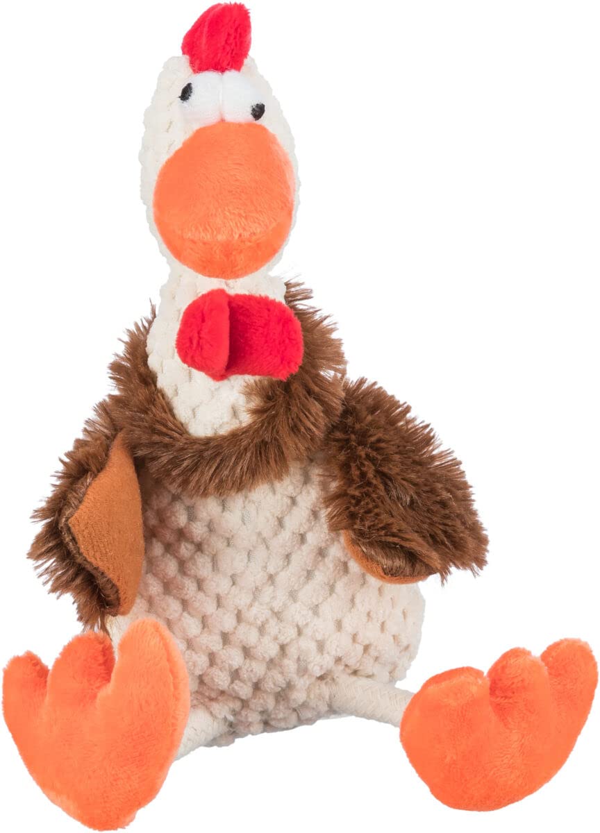 TRIXIE Plush Rooster Squeaky Pet Toy for Dogs, Chew-Safe Material, Mental Stimulation, Sound Feature, Suitable for All Dog Breeds 22 cm (Color May Vary) (B0B59L11YV) Amazon Price History, Amazon Price Tracker