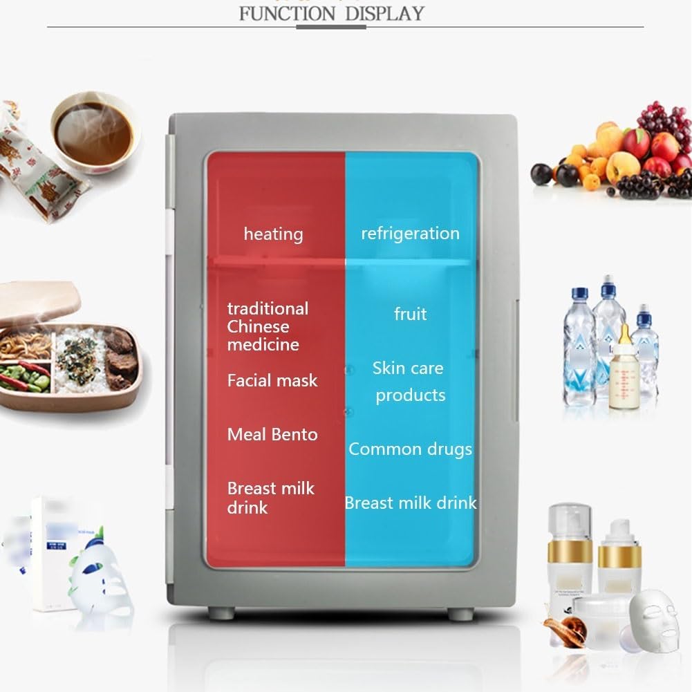 10L Mini Frigo Con Finestra, Freddo/Caldo Per Auto E Casa AC/DC