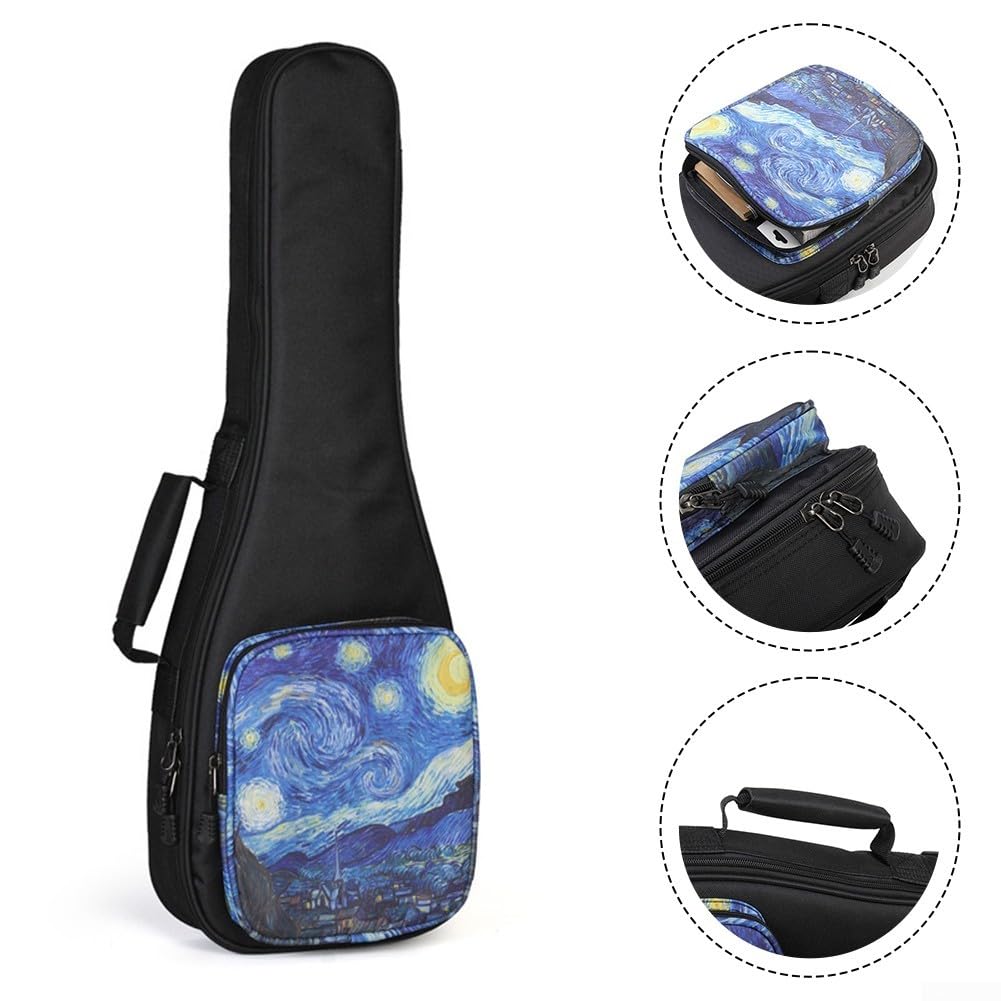 SPORTARC 1 custodia impermeabile per ukulele, custodia portatile per ukulele, custodia anti collisione, con cinghie regolabili, Come da immagine, 76,20 cm