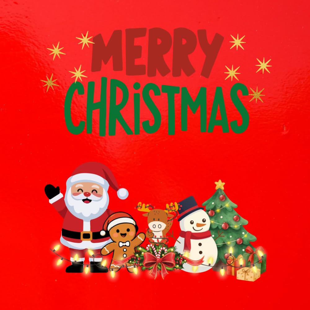 Merry Christmas: A Cute Christmas Coloring Book for Kids Ages 4–8