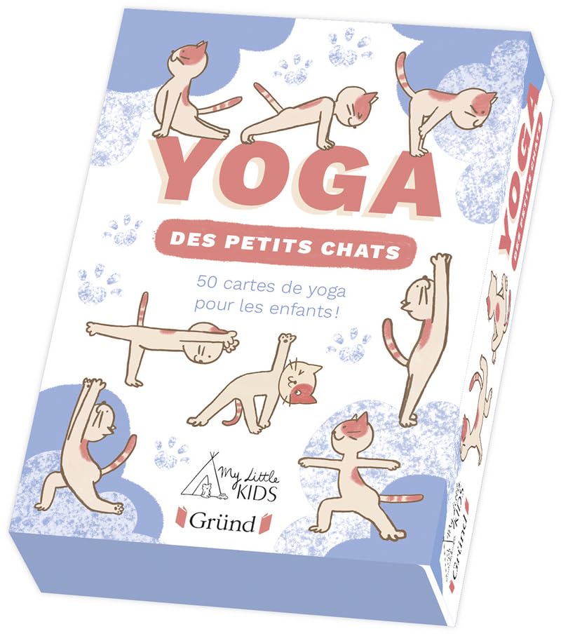 Le Yoga des petits chats – Boîte de jeu de cartes – À...