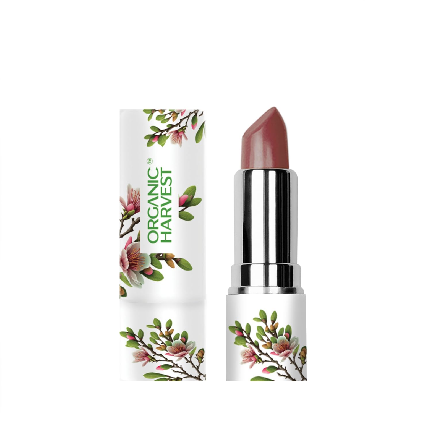Organic Harvest Moisture Matte Lipstick - Mulberry Mauve, langanhaltender Mauve, cremiger matter Lippenstift, feuchtigkeitsspendende Formel, zertifiziertes Bio-Make-up, tierversuchsfrei und vegan, 4 g