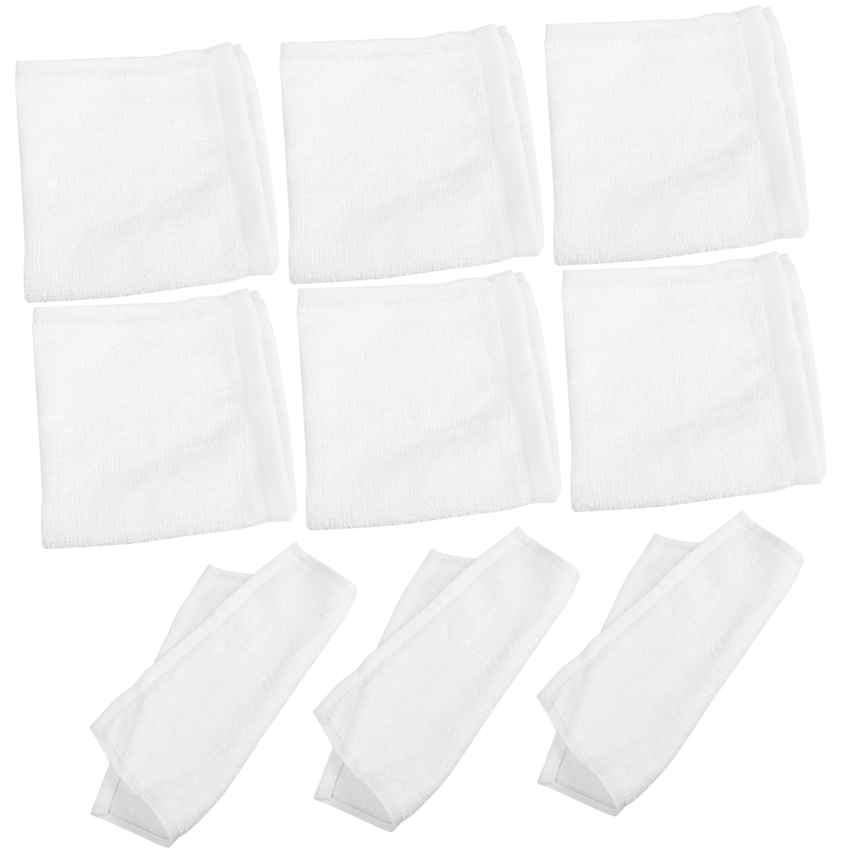Serviettes coton carrées haut de gamme pour mains et invités
