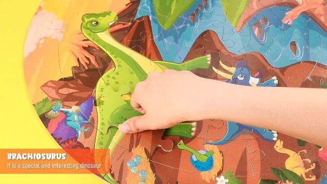 Trefl 4-in-1 Jigsaw Puzzle Set – Interesting Dinosaurs Print, 4 Separate Puzzles | Fun For Kids & Adults Ages 4+