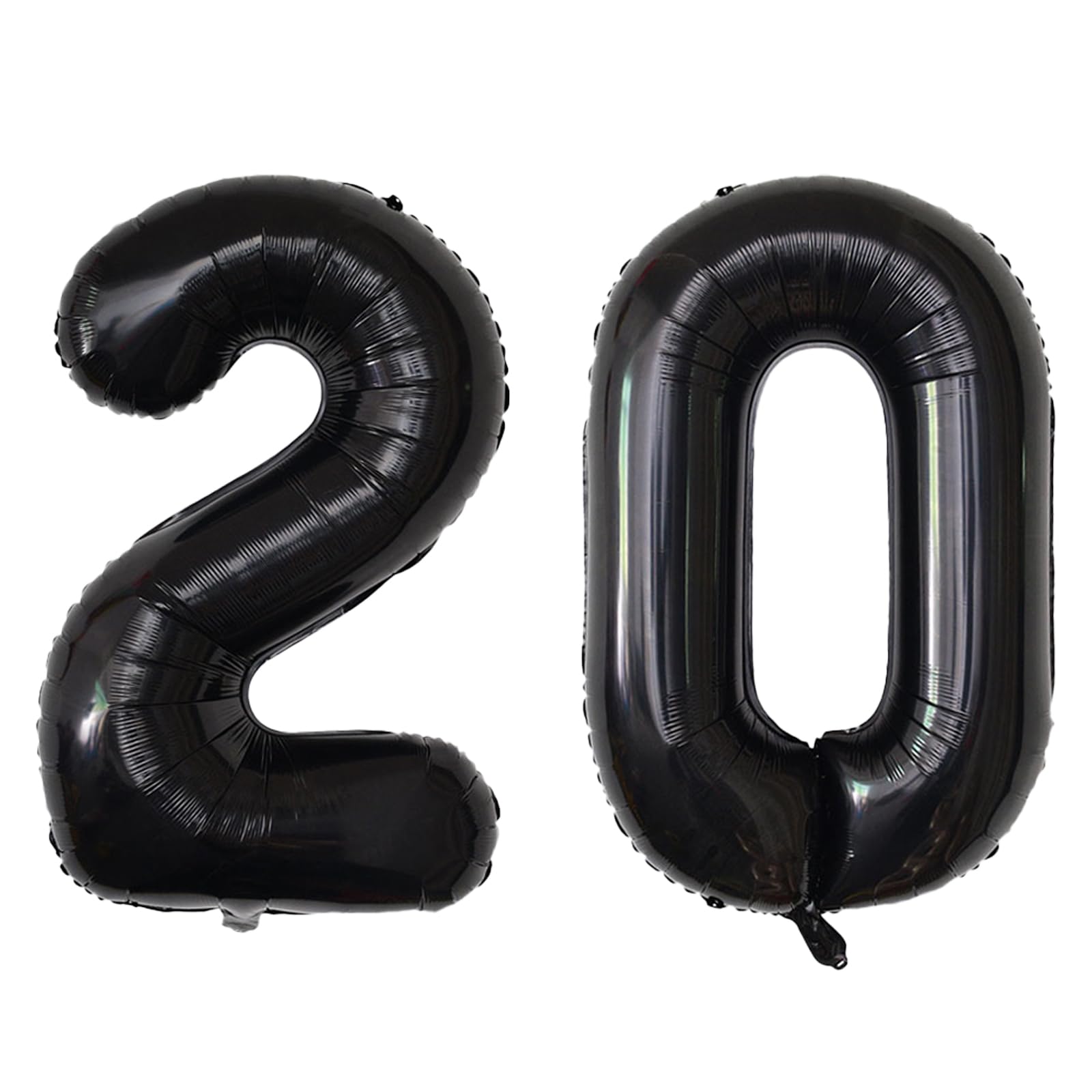 102 cm czarne balony z cyframi, gigantyczne duże balony helowe z mylaru, czarne balony z cyframi na urodziny, czarne balony z mylaru, na 20. urodziny, dekoracje rocznicowe