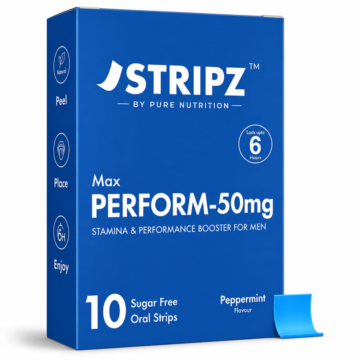 Pure Nutrition STRIPZ Max Perform-50mg |10 Oral Strips | Sugar Free Peppermint Flavour | Fast Dissolving Performance & Stamina Support Strips | Oral Strips for Men-picture-16
