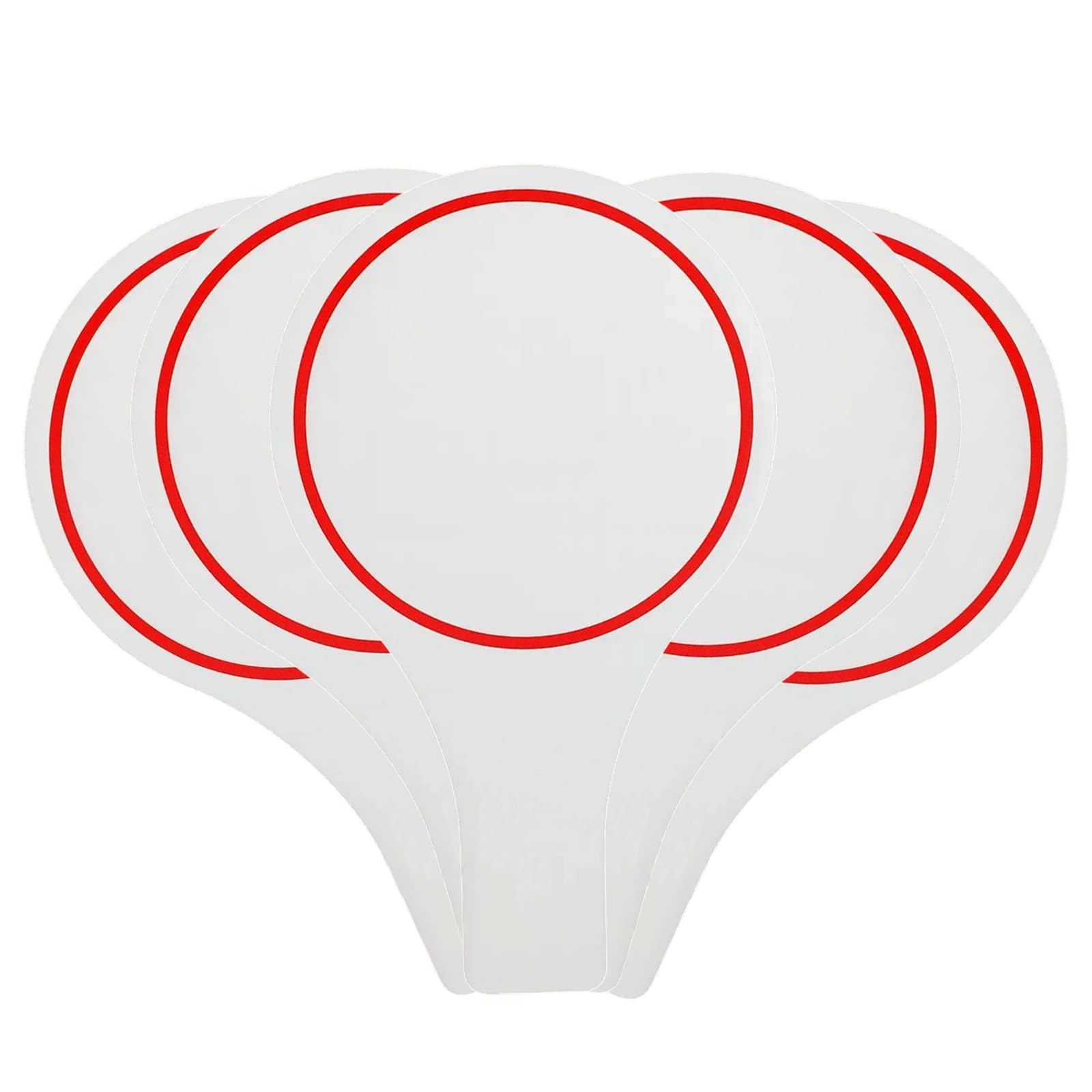5-Piece Dry Erase Paddles, 25x15 cm Score Boards for Teachers, Sports Referees, Event Organizers, Classroom Teaching, Sports Competitions, Score Paddles 1-10 Strictly