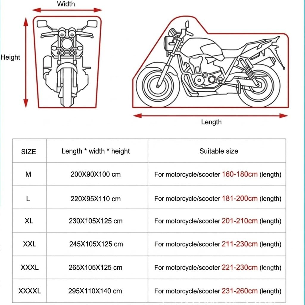 Etui Moto 420D do CFMOTO 300NK 2019-2024 | Srebrna powłoka PU i uszczelnione szwy chroniące przed warunkami atmosferycznymi, odblaskowymi detalami, paskiem i oczkami.