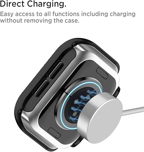 Miniatura 5 de Miimall Funda protectora de diamantes de imitación para mujer, compatible con Apple Watch 1110 de 1.654 in, protector de marco de policarbonato para