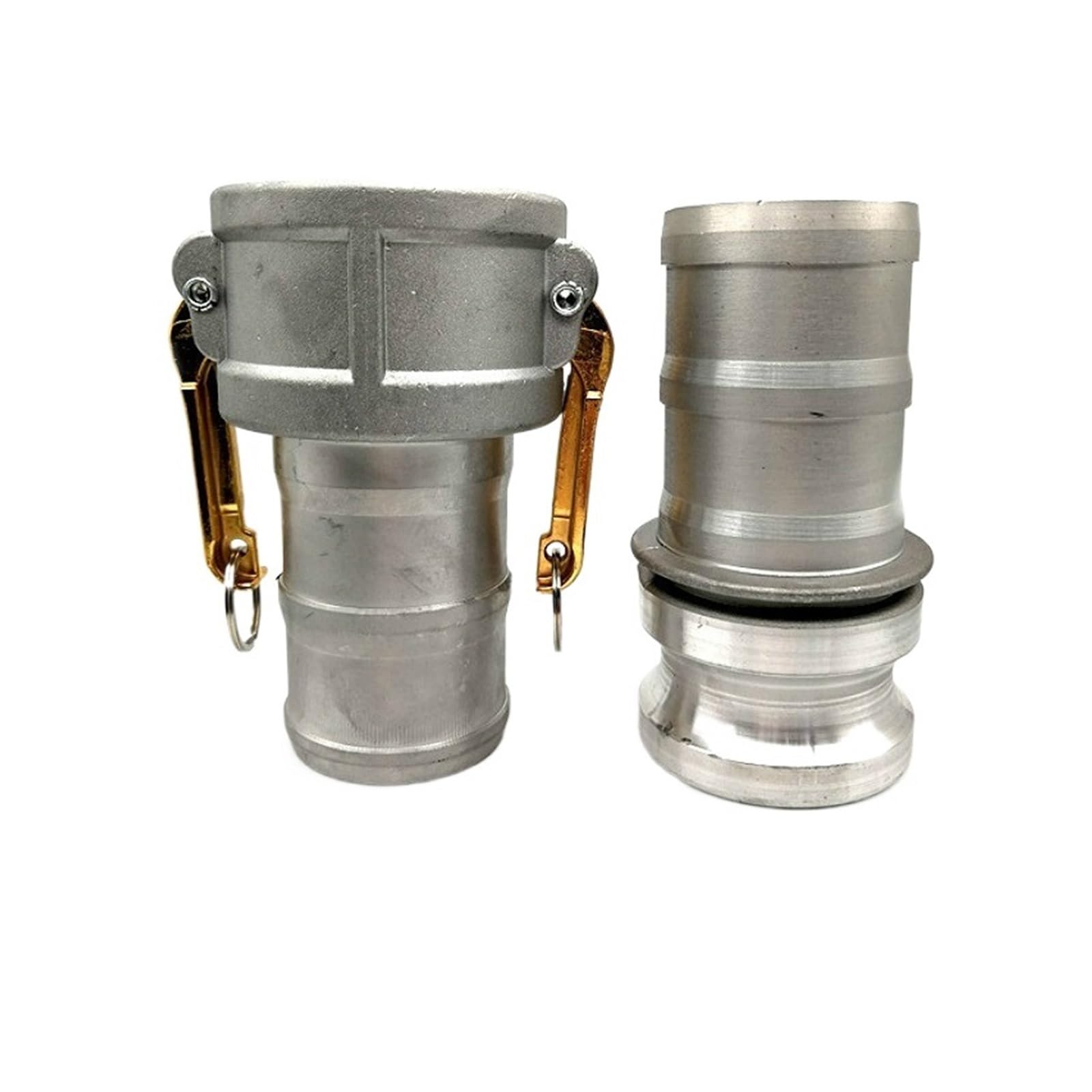 SSIMOO Adaptador Camlock de vástago de manguera tipo CE, acoplamiento rápido, conector rápido de aleación de aluminio, acoplador de manguera, conectores de camión cisterna de 1-4 pulgadas kindly (Col